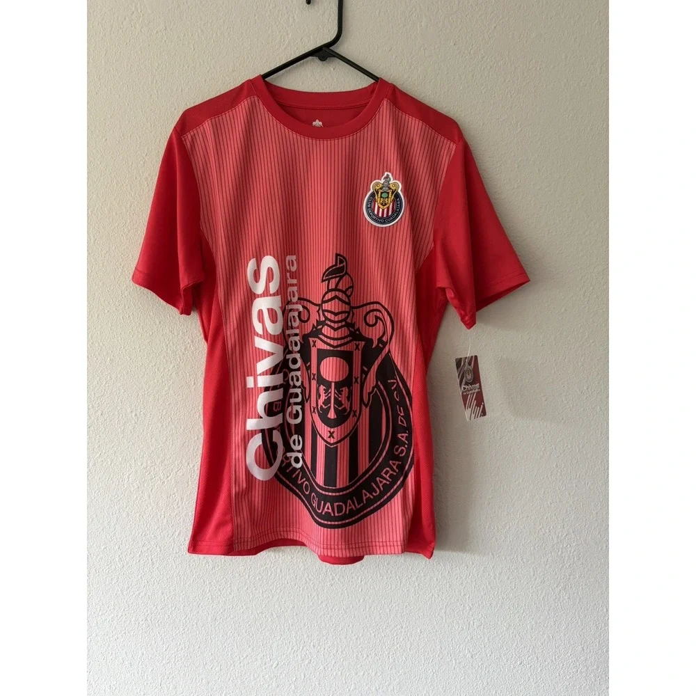 Icon Sports Mens Chivas Jersey Chivas Del Guadalajara Soccer TShirt Medium NWT